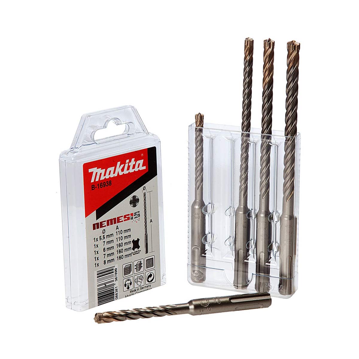 Makita Nemesis SDS+ Bohrersatz, 5-teilig
