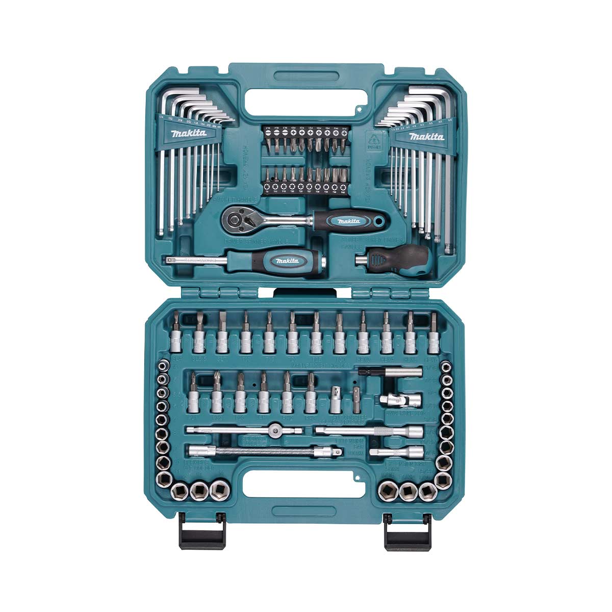Makita 91-teiliges Schrauber-Bit- und Steckschlüssel-Set
