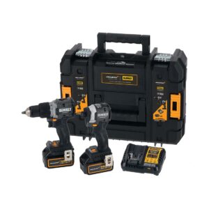 DeWalt 18V Akku-Kombopack DCD85M u. DCF85M, inkl. 2 x Akkus (18 Volt / 4Ah) und Ladegerät