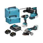 Makita 18V Kombo-Kit LXT Ladegerät, 2x 5,0 Ah Akkus und Koffer