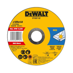 DeWalt Standard Edelstahl Trennscheibe, flach 125mmx1.0mm, 1 Stk.