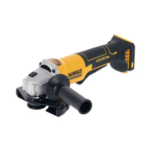 125 mm Akku-Winkelschleifer mit 9000 rpm, bürstenlosem Motor und XR FLEXVOLT Kompatibilität. Mit Kickback-Schutz und 1,6 kg Gewicht.