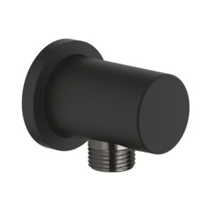 GROHE Rainshower Wandanschlussbogen 22118KF0 in Phantom Black mit runder Rosette