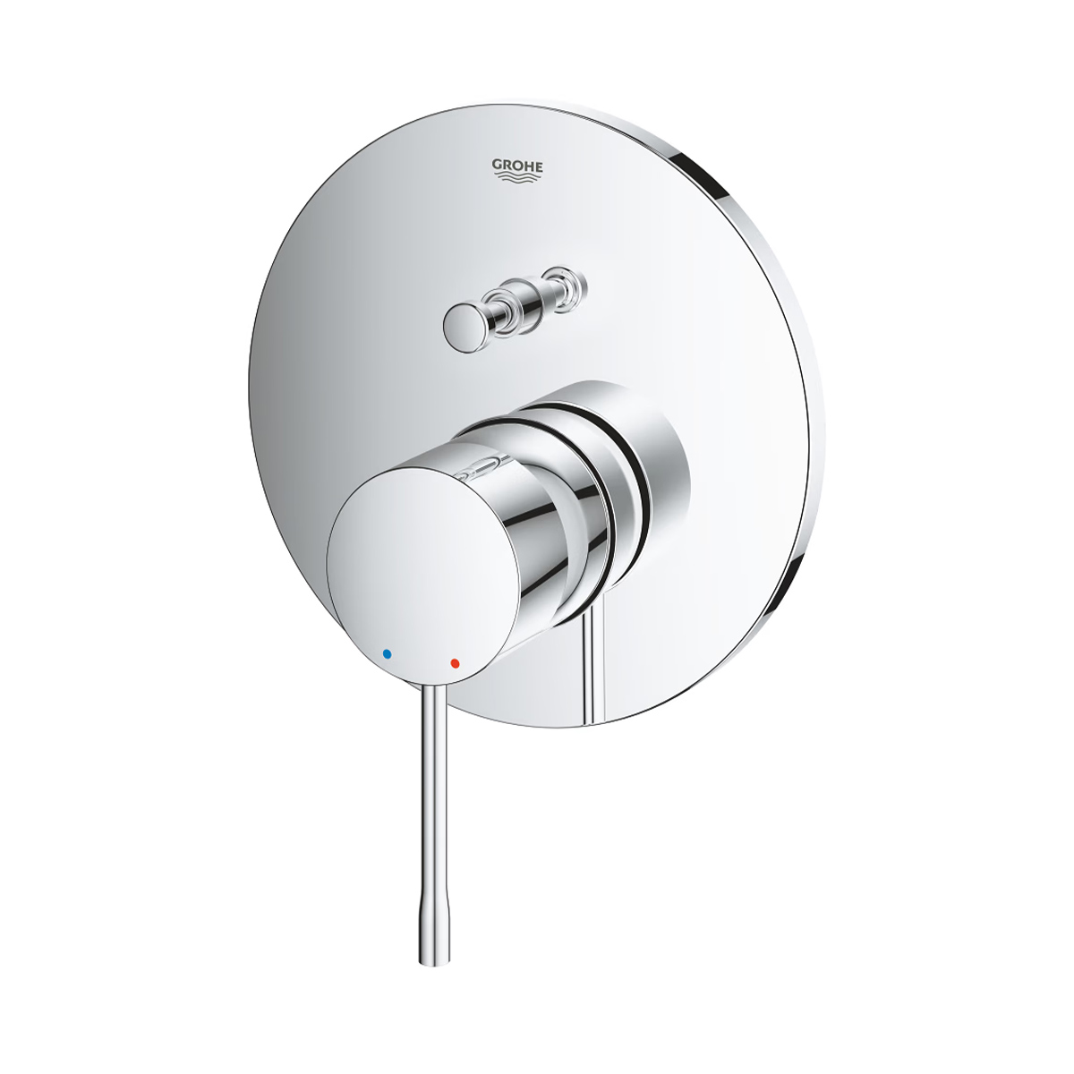 Verchromte GROHE Essence Unterputzarmatur mit Metallhebel