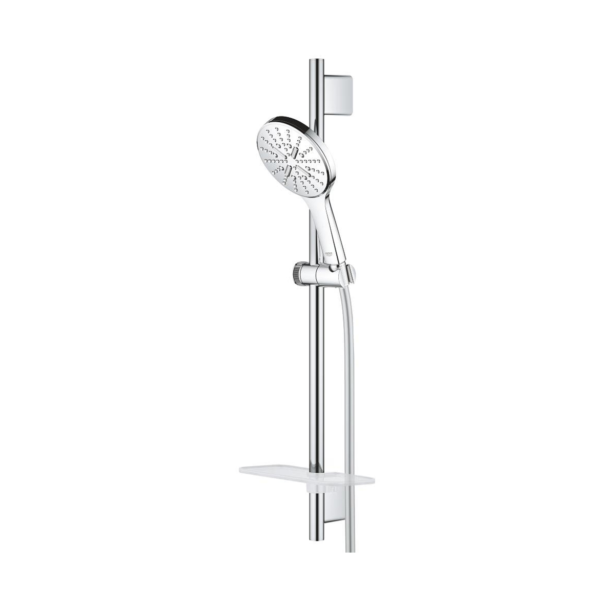 GROHE Brausestange mit verchromter Handbrause und Schlauch