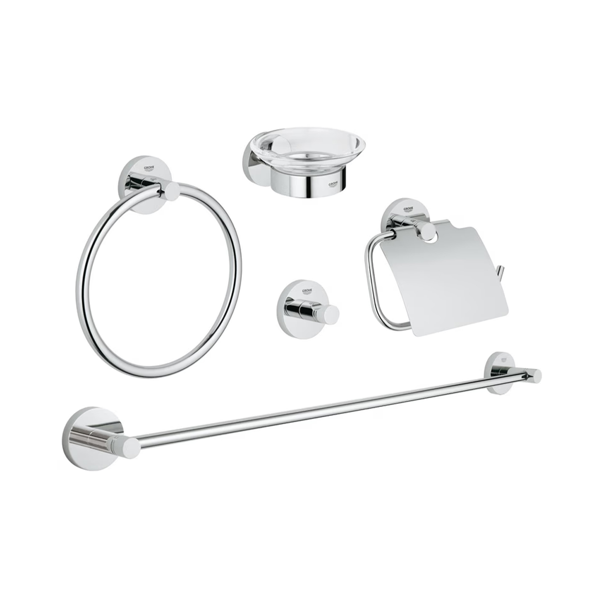 GROHE Essentials 40344001 Bad-Set 5 in 1 Chrom