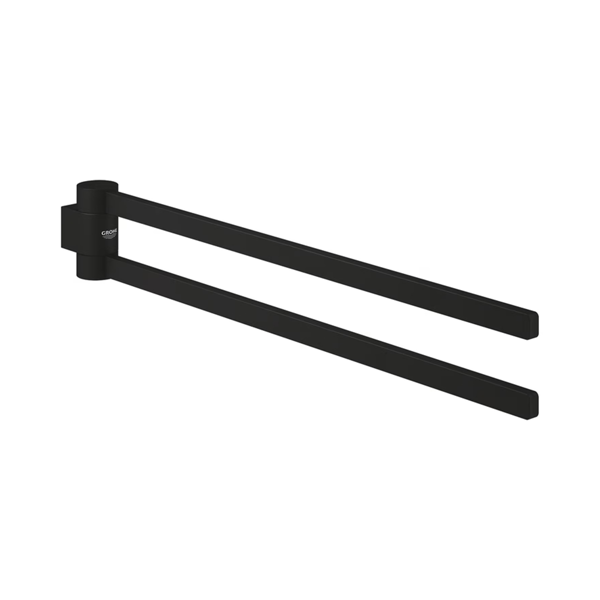 GROHE Selection 41219KF0 schwenkbarer Handtuchhalter phantom black mit zwei Armen