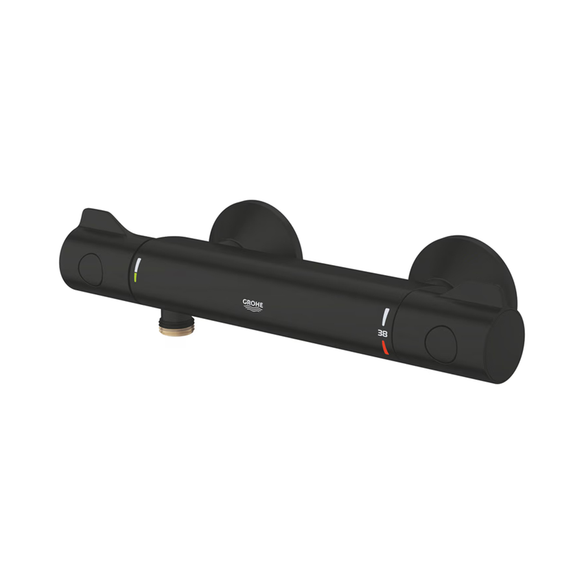 Detailansicht der SafeStop Temperaturbegrenzung und des GROHE EcoButton