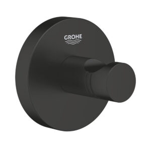 GROHE Essentials 1024602430 Bademantelhaken in Matt Black zur Wandmontage