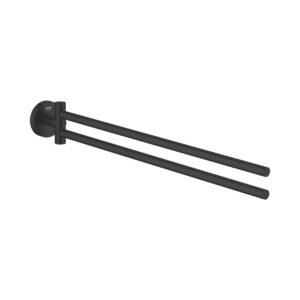 GROHE Essentials 1024672430 Handtuchhalter in Matt Black zur Wandmontage