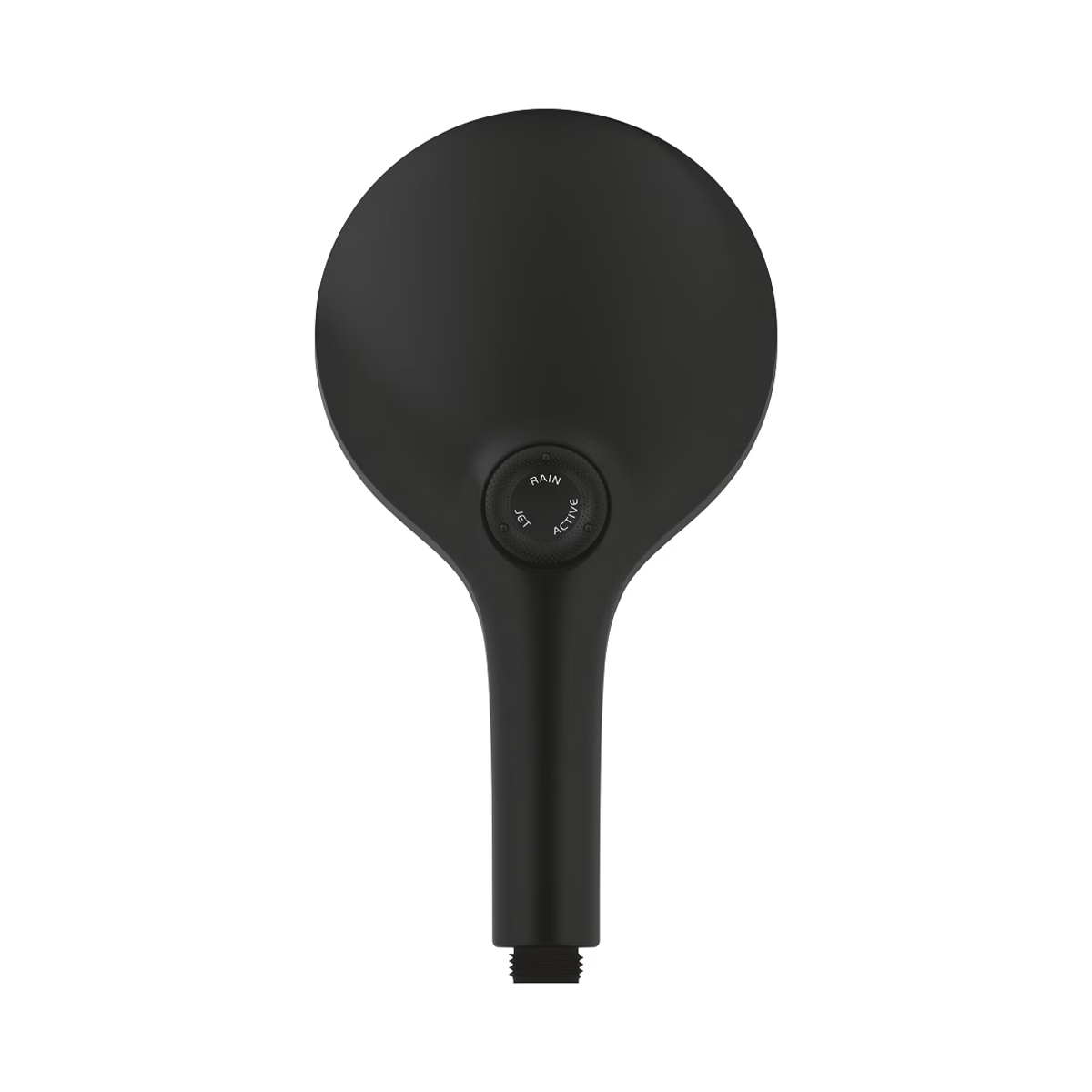 Schwarze GROHE Handbrause mit drei Strahlarten