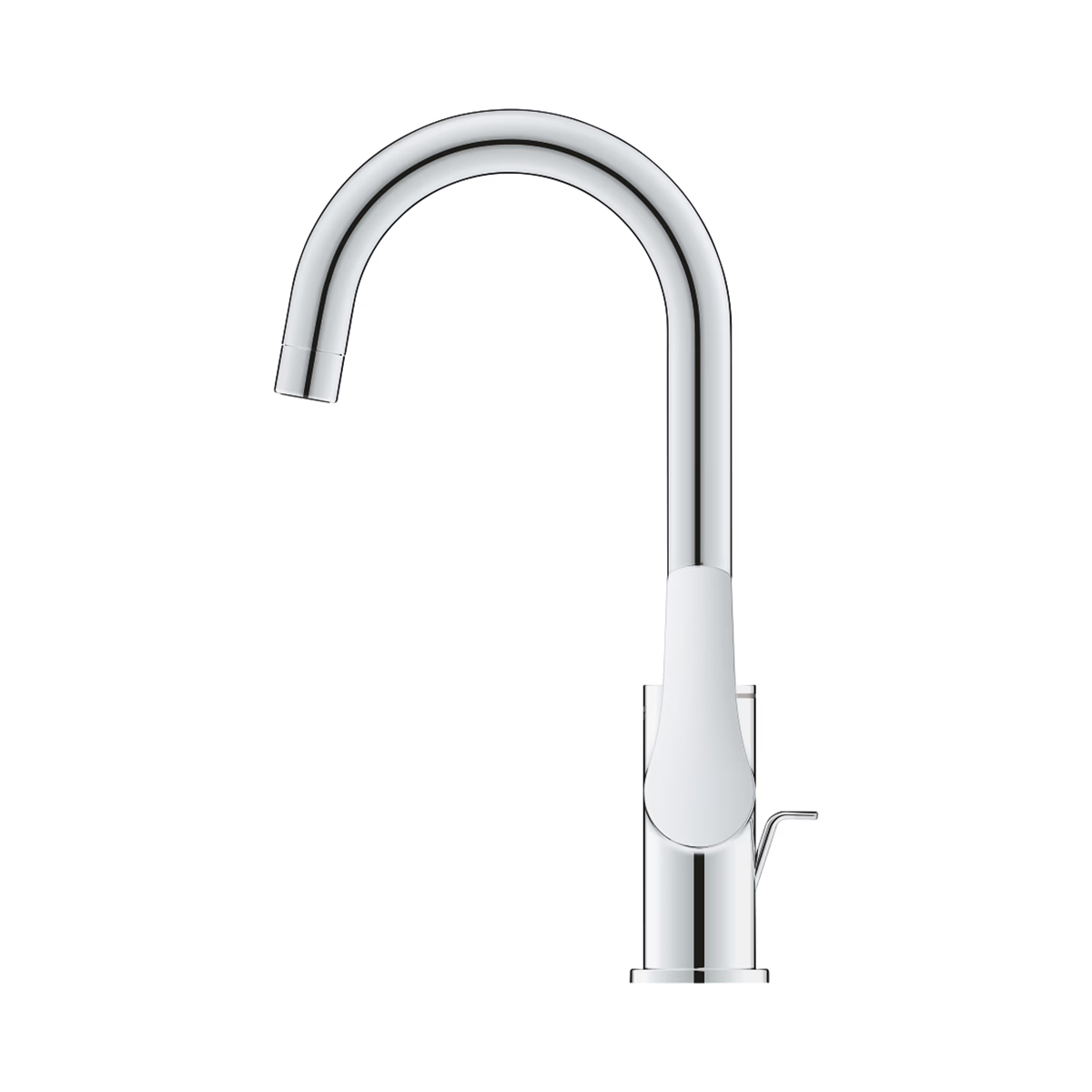 GROHE Eurosmart Waschtischarmatur L-Size mit Zugstangen-Ablaufgarnitur und Chromoberfläche