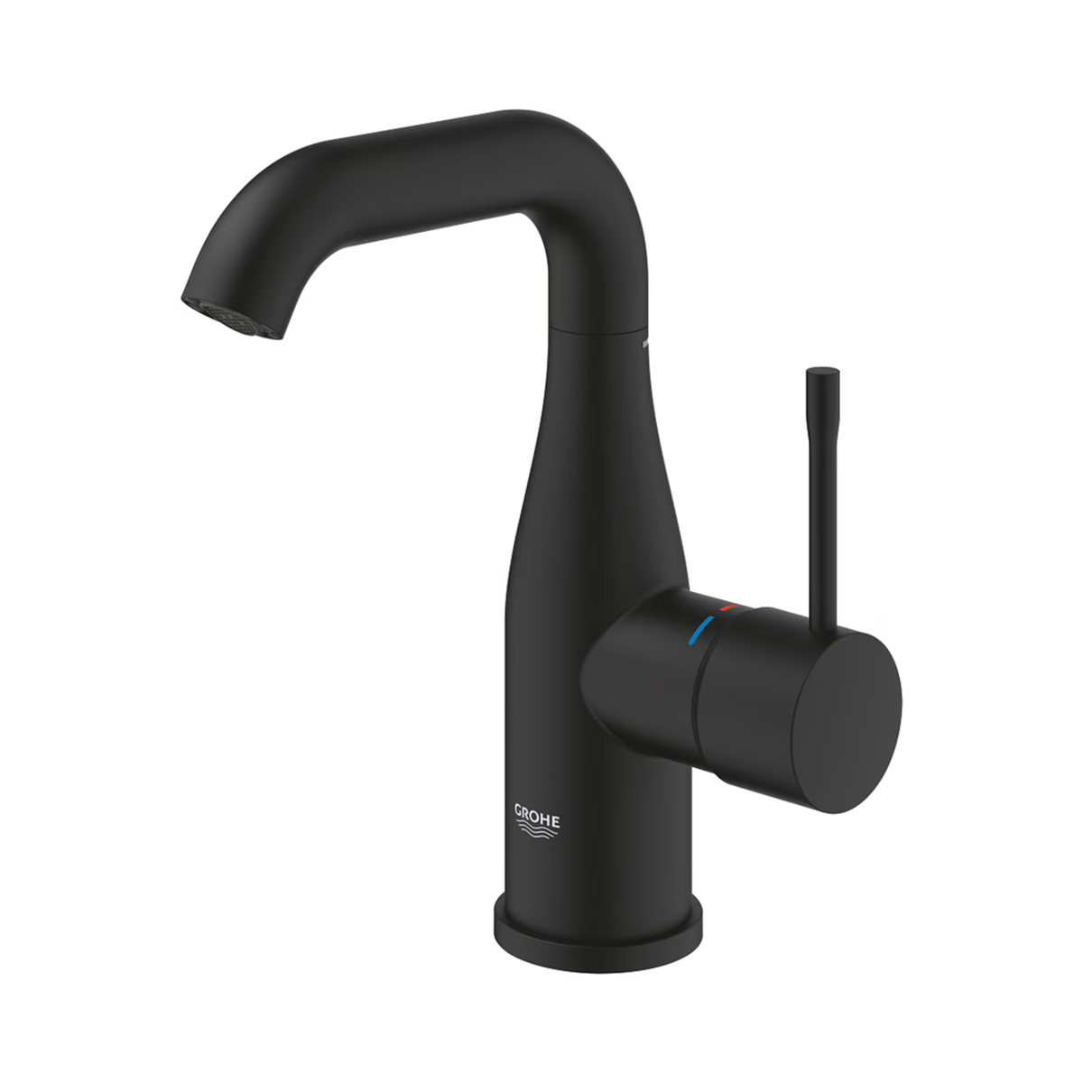 Detailansicht des Bedienhebels mit GROHE SilkMove 28-mm-Keramikkartusche