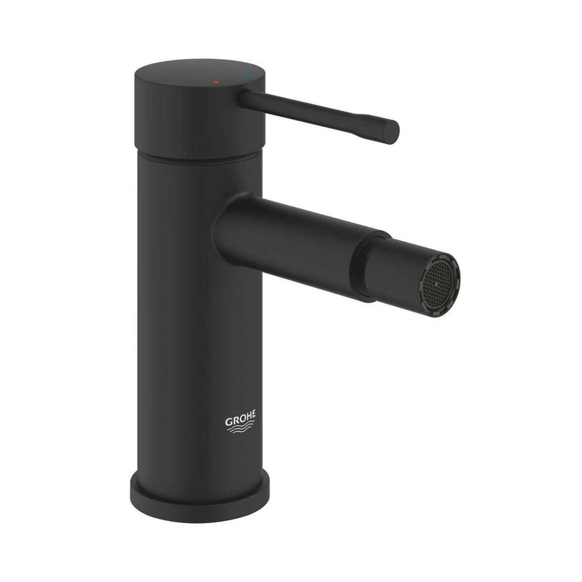 GROHE Essence Einhand-Bidetbatterie S-Size Matt Black Vorderansicht