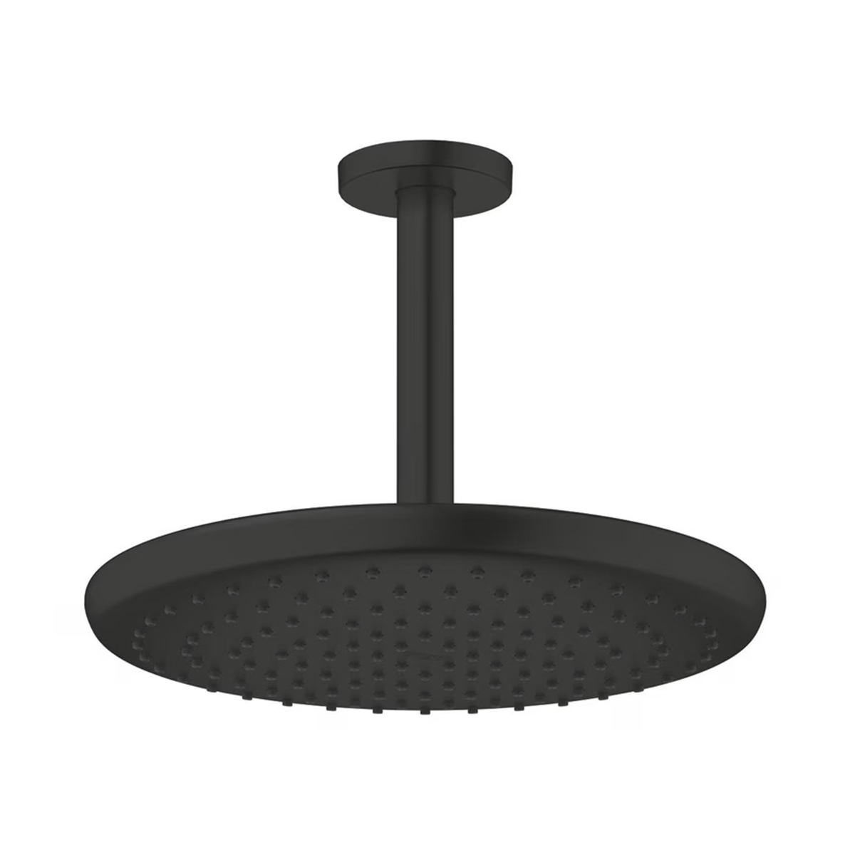 Seitenansicht des Deckenauslasses mit Rosette und verstellbarem Kugelgelenk
