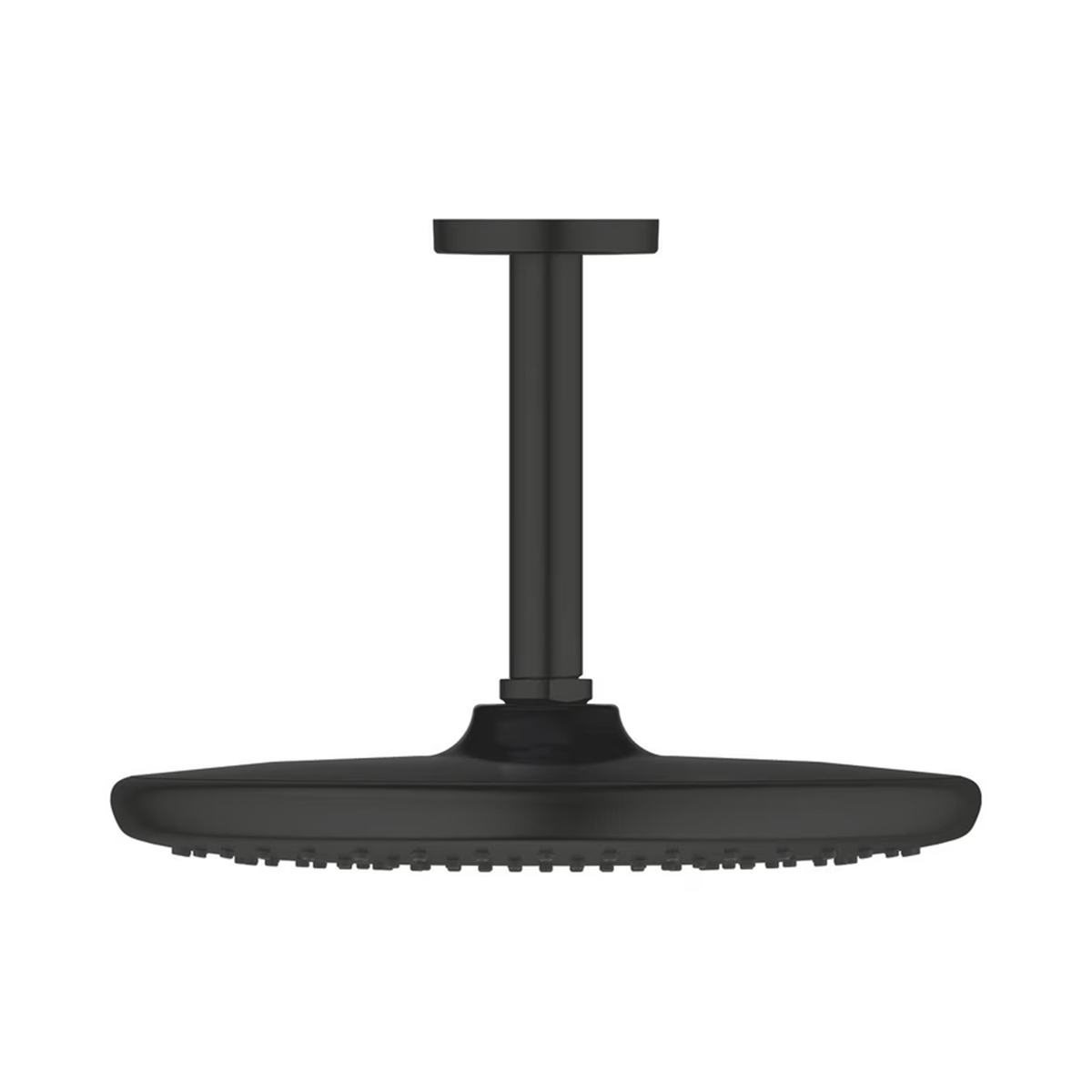 Detailansicht der runden 250 mm Rain-Kopfbrause mit SpeedClean Silikondüsen