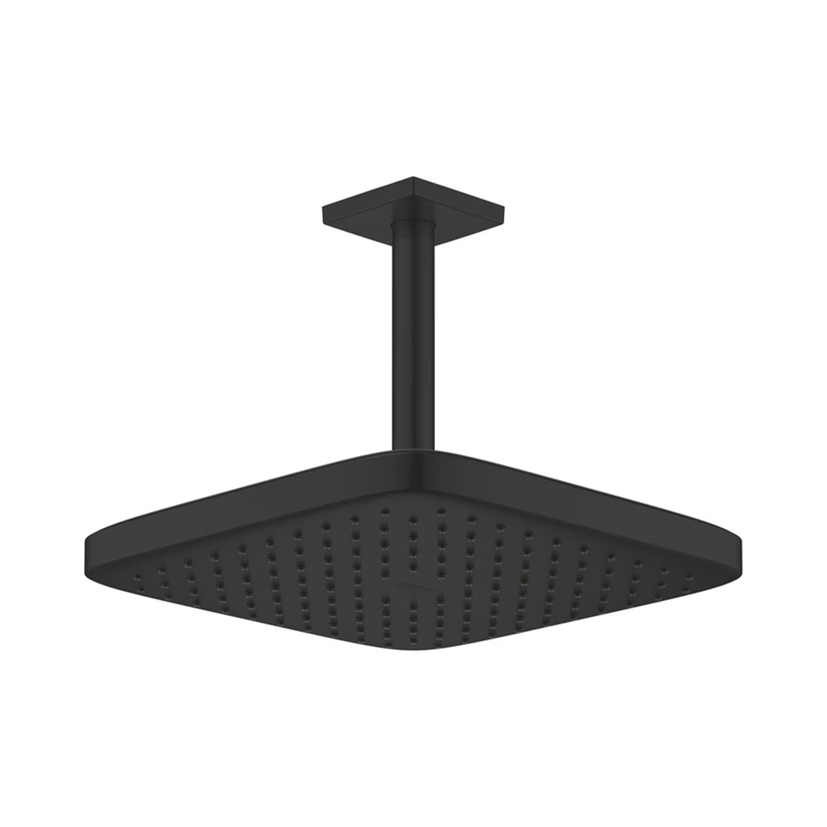 Seitenansicht des Deckenauslasses mit Rosette und verstellbarem Kugelgelenk