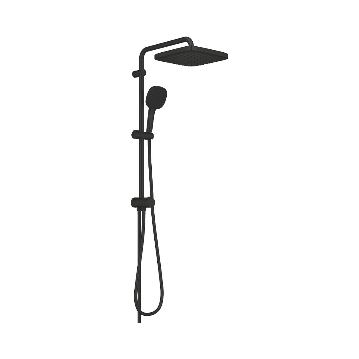 Thermostatarmatur mit SafeStop und Rotaflex Brauseschlauch aus der GROHE Tempesta Serie