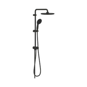 GROHE Tempesta System 250 Flex 269802431 in Matt Black mit runder 250 mm Kopfbrause