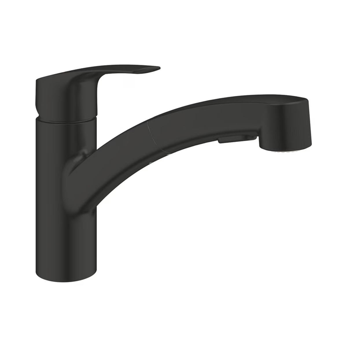 GROHE Eurosmart 303052431 Einhand-Spültischbatterie in Matt Black mit niedrigem Auslauf
