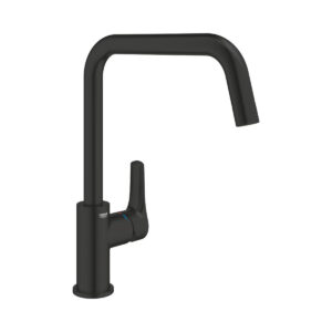 GROHE Eurosmart 305672430 Einhand-Spültischbatterie in Matt Black mit hohem C-Auslauf