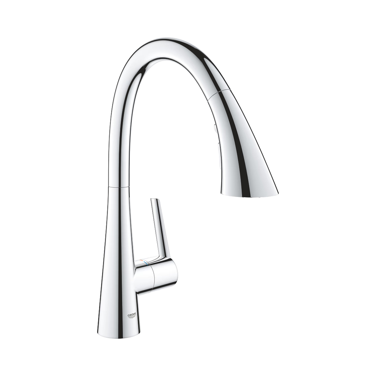 GROHE Zedra Einhand-Spültischbatterie Chrom mit hohem C-Auslauf