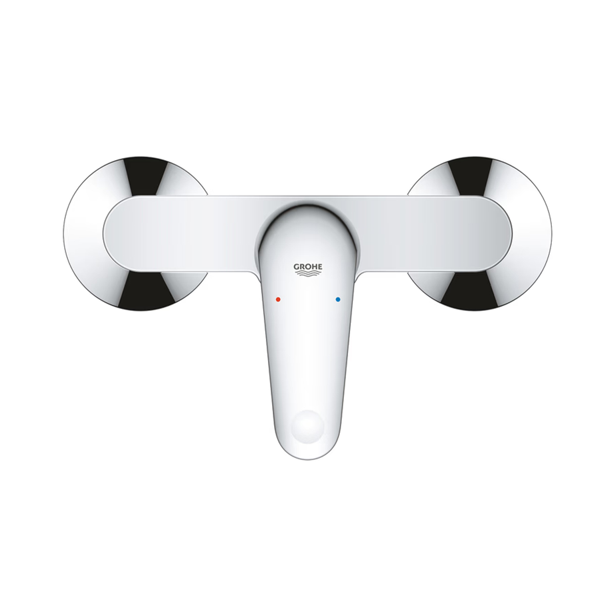 Brauseanschluss und GROHE Long-Life Chromoberfläche der Europro Brausearmatur