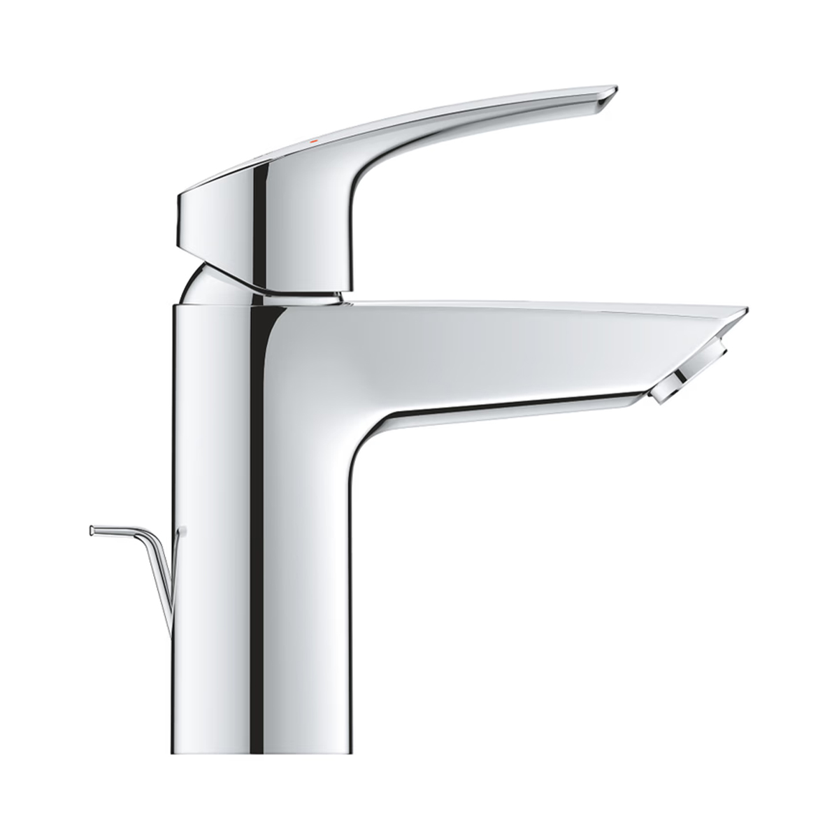 GROHE Eurosmart Waschtischarmatur mit Zugstangen-Ablaufgarnitur und Chromoberfläche