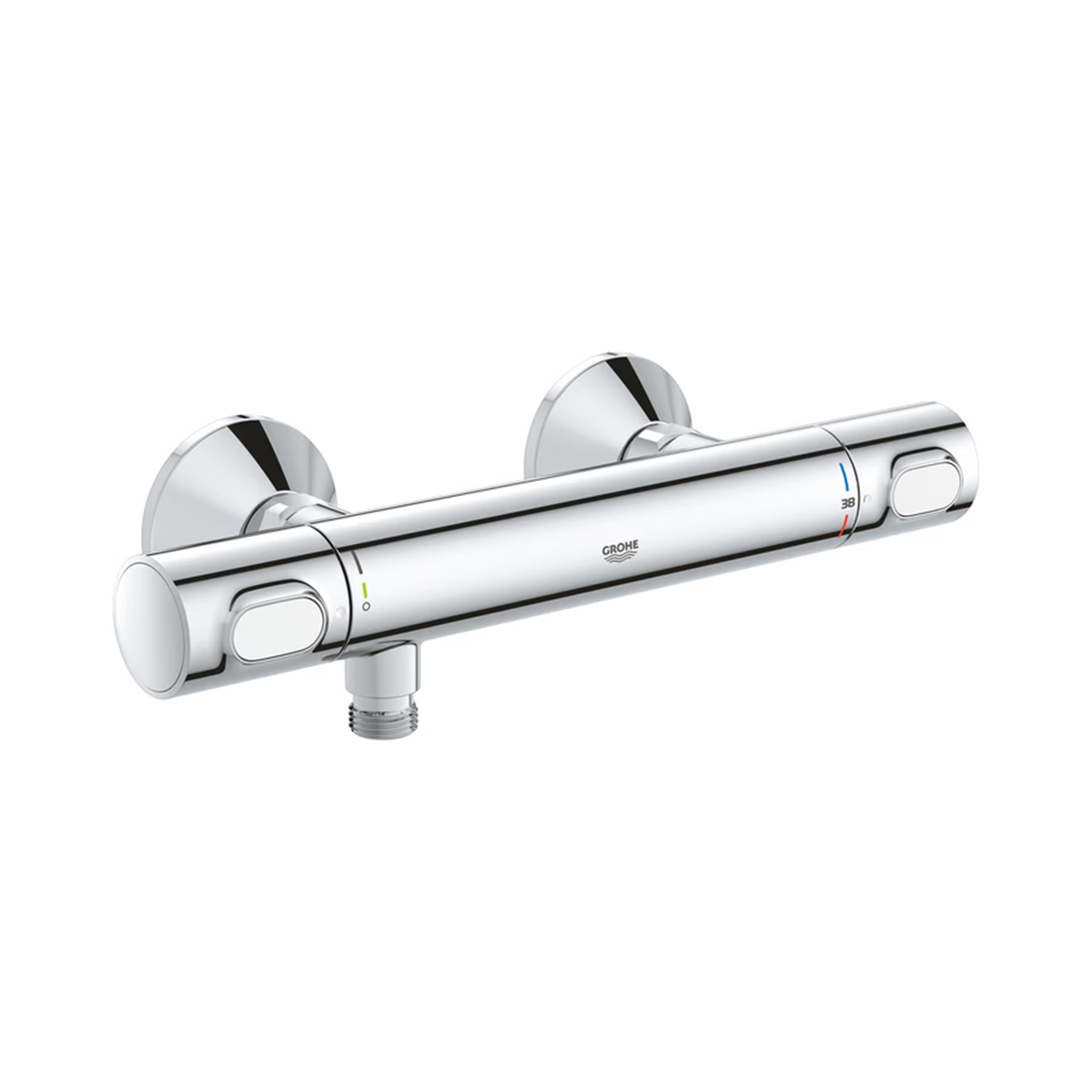 GROHE Grohtherm 500 Thermostat-Brausebatterie 34793000 in Chrom zur Aufputz-Wandmontage