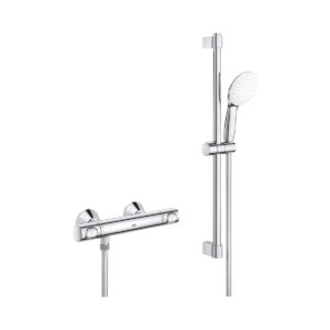 GROHE Grohtherm 500 Thermostat-Brausebatterie 34796001 in Chrom Vorderansicht