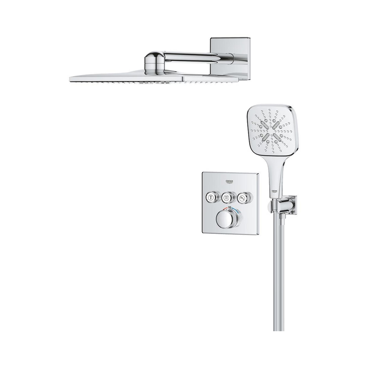 Detailansicht der SmartControl Bedienelemente mit SafeStop Temperaturbegrenzung