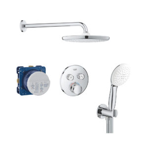 GROHE Unterputz-Duschsystem mit SmartControl Thermostat und Rainshower 310 Kopfbrause in Chrom