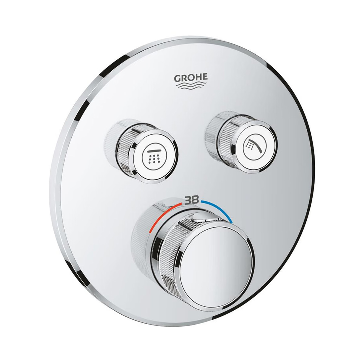 GROHE Grohtherm SmartControl Thermostat 29119000 in Chrom Vorderansicht