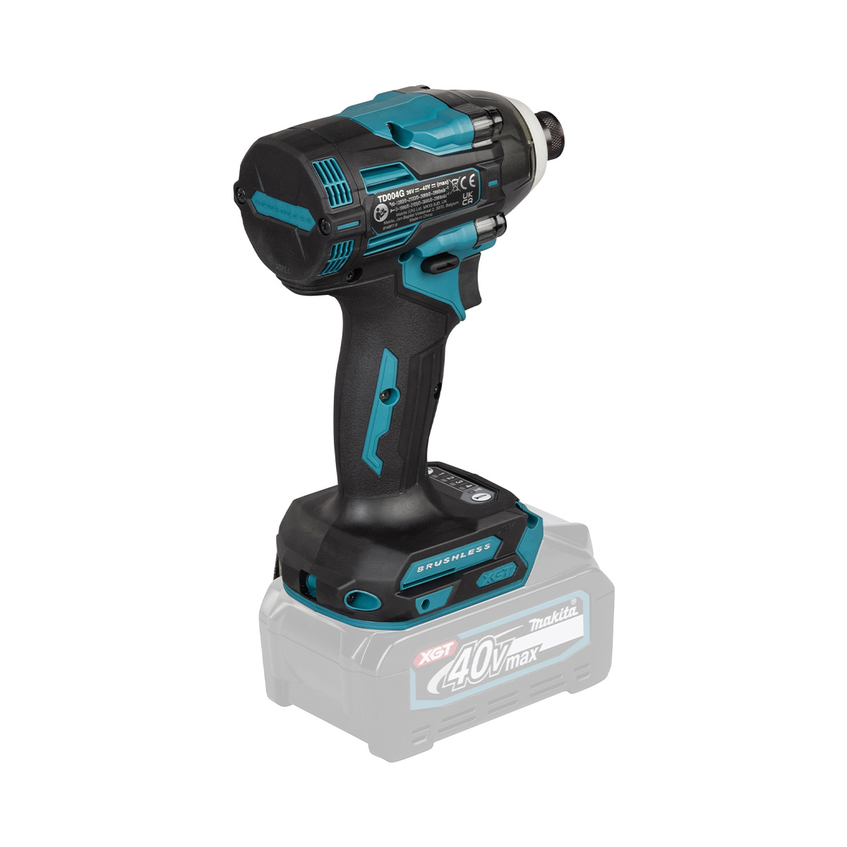 Makita TD004G Akku-Schlagschrauber mit 1/4-Zoll-Bitaufnahme und LED-Arbeitslicht