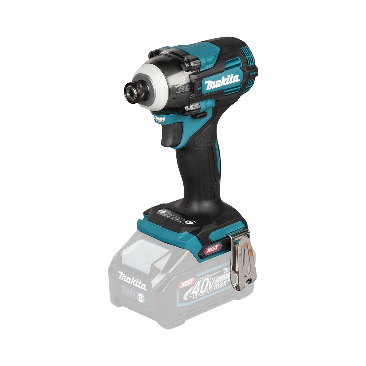 Makita TD004GD201 XGT Akku-Schlagschrauber mit zwei 2,5-Ah-Akkus und MAKPAC