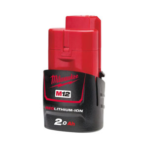 Milwaukee M12B2 M12 2.0Ah Red Lithium-Ion Batterie