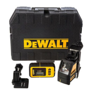 DeWalt DW088KD + DE0892 Detector, Selbstnivellierender Kreuzlinienlaser