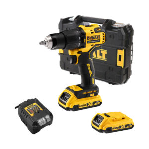 DeWALT 18V XR Bürstenloser Akku-Schlagbohrschrauber mit TSTAK I Werkzeugkoffer und 2x 2Ah Akkus und Ladegerät