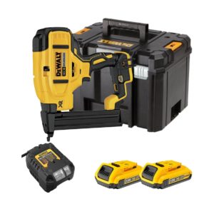 DeWalt 18V Hefter 12-38 mit 2x 2Ah Akkus, Ladegerät und Koffer