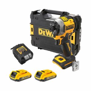 DeWalt 18V XR Akku-Schlagschrauber mit 2x 2Ah Akkus, Ladegerät und Koffer