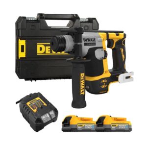 DeWalt 18V Akku-Bohrhammer (16 mm) mit 2x 1.7Ah Akkus, Ladegerät und Koffer