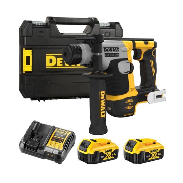 DeWalt 18V Akku-Bohrhammer (16 mm) mit 2x 2Ah Akkus, Ladegerät und Koffer