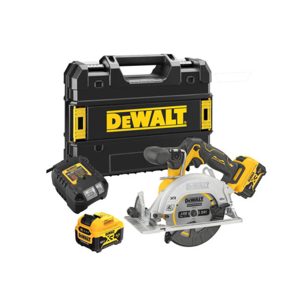 DeWalt 12V Akku-Handkreissäge mit 2x 5Ah Akkus, Ladegerät und Koffer