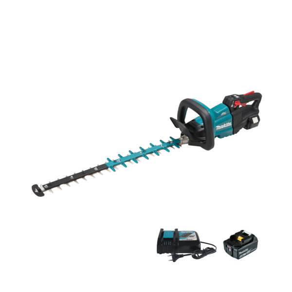 Makita 18V Akku-Heckenschere LXT mit 2x 5 Ah Akkus Ladegerät