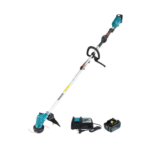 Makita 18V Akku-Rasentrimmer LXT mit 2x 5Ah Akkus und Ladegerät