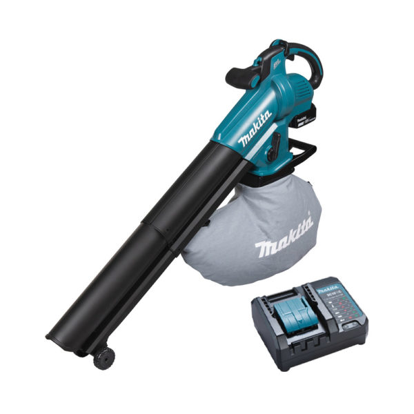 Makita 18V Akku-Gebläse / Laubsauger LXT mit 1x 5,0 Ah Akku und Ladegerät