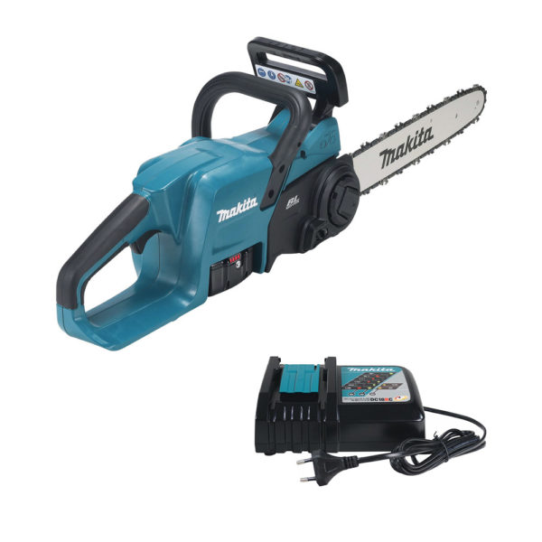 Makita 18V Akku-Kettensäge LXT mit 1x 5,0 Ah Akku und Schnellladegerät