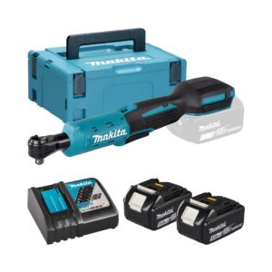 Makita 18V Akku-Ratschenschlüssel mit 2x 5 Ah Akkus, Ladegerät und Koffer