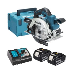 Makita 18V Akku-Handkreissäge LXT mit 2x 5 Ah Akkus, Ladegerät und Koffer