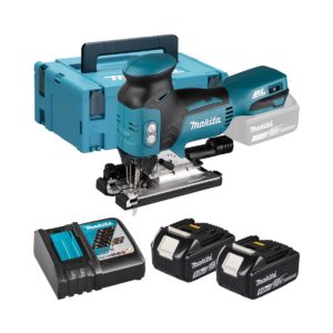 Makita 18V Akku-Pendelhubstichsäge LXT mit 2x 5 Ah Akkus, Ladegerät und Koffer